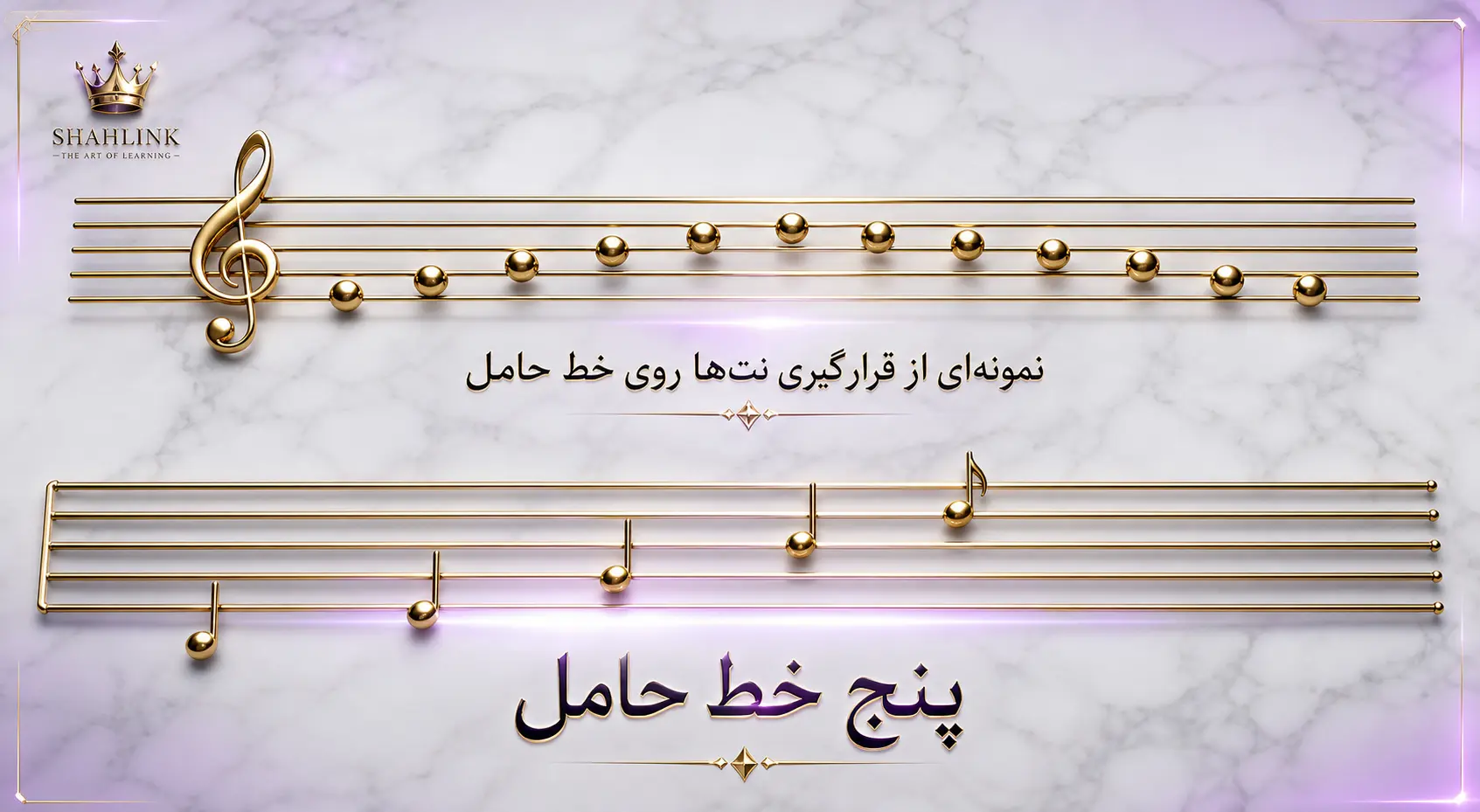 پنج خط حامل موسیقی